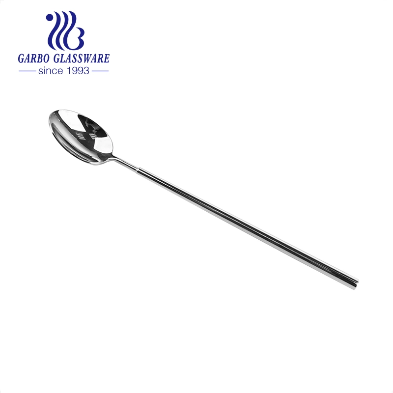 Wholesale Factory Bar Flexibility Stainless Steel Mixing Spoon Straight Glossy Bar Cocktail Shaker Spoon Bar Spoon for Drink Wine Whisky Serving